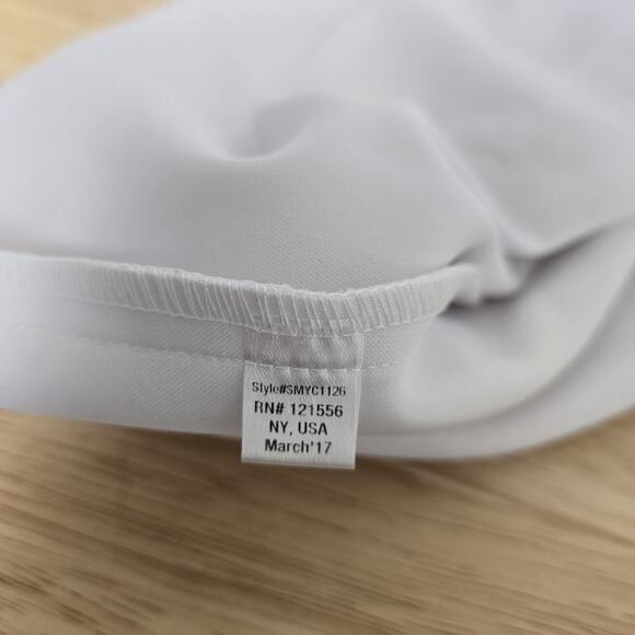 Sally Miller Dress Womens Small White Textured Mesh Halter Skater Party‎ USA S - Picture 4 of 9